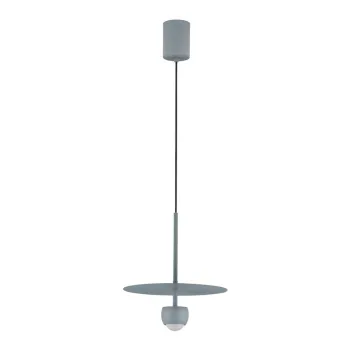 Lustra albastru prafuit LED din aluminiu o 30 cm Edem - Nova Luce imagine