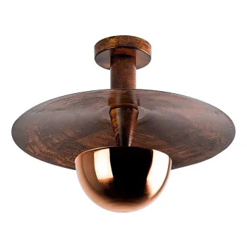 Lustra aramie cu abajur din metal o 38 cm Kurt - Opviq lights imagine