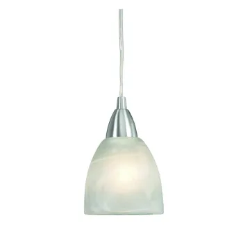 Lustra argintie cu abajur din sticla o 11 cm Line - Markslojd imagine