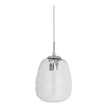 Lustra argintie cu abajur din sticla o 20 cm Baele - Bloomingville imagine