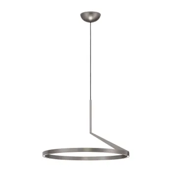 Lustra argintie LED cu intensitate reglabila din aluminiu o 60 cm Tilia - Nova Luce imagine