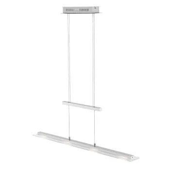 Lustra argintie LED cu intensitate reglabila din metal Tenso - Fischer & Honsel imagine