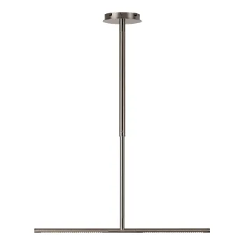 Lustra argintie LED din metal cu abajur din metal Omni Ceiling - UMAGE imagine