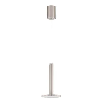 Lustra argintiu-mat LED din metal o 15 cm Palencia - Nova Luce imagine