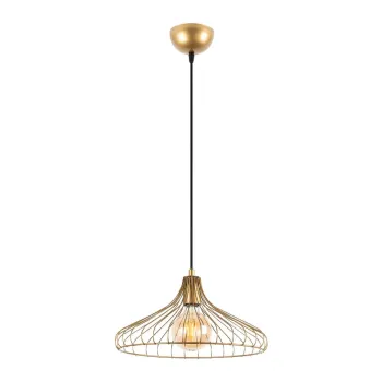 Lustra aurie cu abajur din metal o 36 cm Depay - Opviq lights imagine