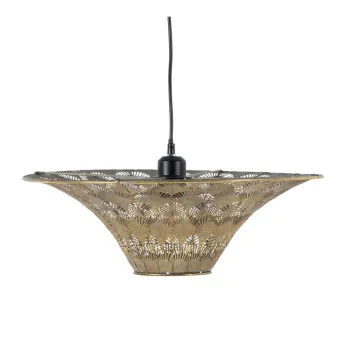 Lustra aurie cu abajur din metal o 47,5 cm - Ixia imagine