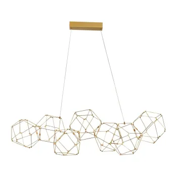 Lustra aurie LED din aluminiu Nebula - Nova Luce imagine