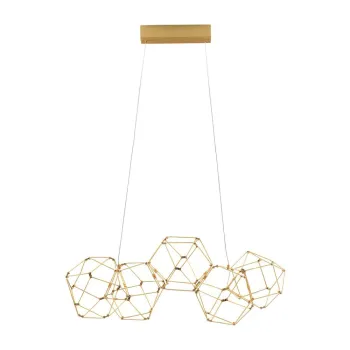 Lustra aurie LED din aluminiu Nebula - Nova Luce imagine