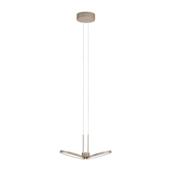 Lustra auriu mat LED cu intensitate reglabila din aluminiu o 32,5 cm Vea - Nova Luce imagine