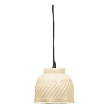 Lustra bej cu abajur din metal Arleso - WOOOD imagine