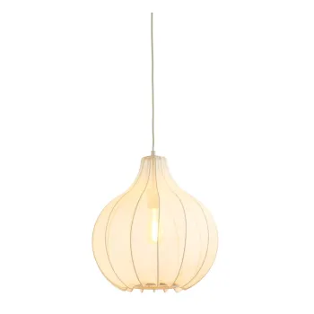 Lustra bej cu abajur textil o 39 cm Elati - Light & Living imagine