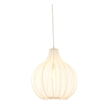 Lustra bej cu abajur textil o 50 cm Elati - Light & Living imagine