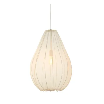 Lustra bej cu abajur textil o 50 cm Itela - Light & Living imagine