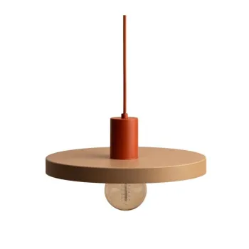 Lustra bej din metal o 30 cm Ori - Micadoni imagine