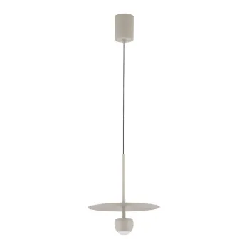 Lustra bej LED din aluminiu o 30 cm Edem - Nova Luce imagine