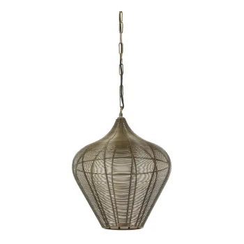 Lustra bronz din metal o 36 cm Alvaro - Light & Living imagine