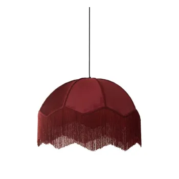 Lustra burgundy cu abajur textil o 50 cm Malacia - Light & Living imagine