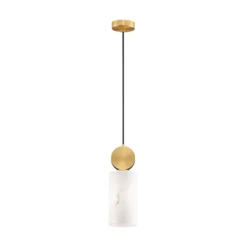 Lustra crem/alamie cu aspect de piatra o 12 cm Maru - Nova Luce imagine