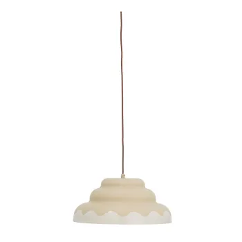 Lustra crem cu abajur din metal o 40 cm Lacya - Bloomingville imagine