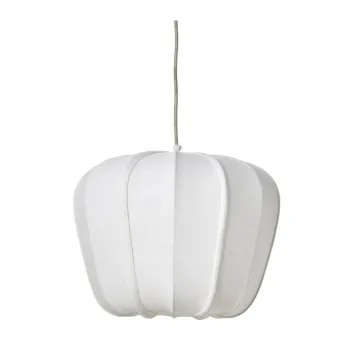 Lustra crem cu abajur textil Zubedo - Light & Living imagine