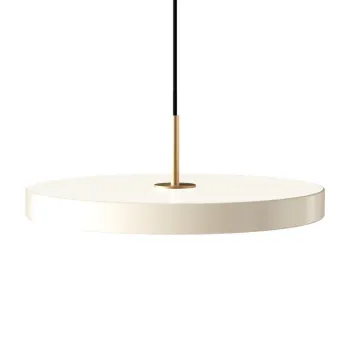 Lustra crem LED cu intensitate reglabila cu abajur din metal o 43 cm Asteria Plus Medium - UMAGE imagine