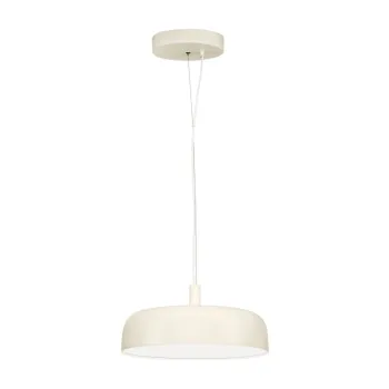 Lustra crem LED cu intensitate reglabila din aluminiu o 40 cm Noelia - Nova Luce imagine