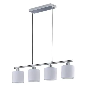 Lustra cu 4 becuri Trio Pendant Tommy, alb imagine