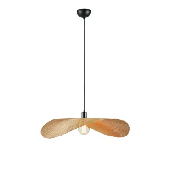 Lustra cu abajur din bambus o 70 cm Rayo - Markslojd imagine