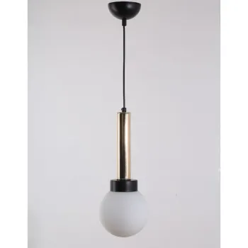 Lustra cu abajur din sticla o 15 cm Cota - Squid Lighting imagine