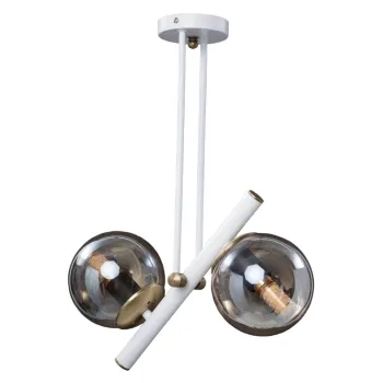 Lustra cu abajur din sticla o 15 cm Libra - Squid Lighting imagine