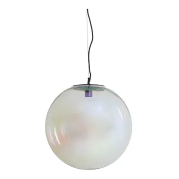Lustra cu abajur din sticla o 48 cm Medina - Light & Living imagine