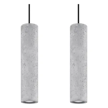 Lustra din beton Nice Lamps Fadre, lungime 34 cm imagine