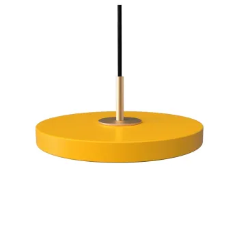 Lustra galben ocru LED cu abajur din metal o 15 cm Asteria Micro - UMAGE imagine