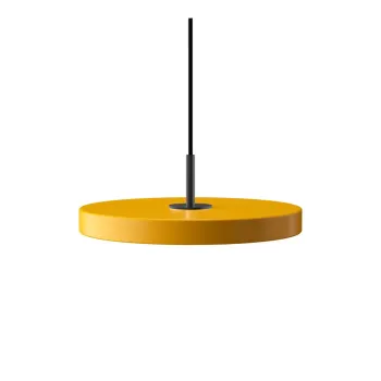 Lustra galben ocru LED cu abajur din metal o 31 cm Asteria Mini - UMAGE imagine