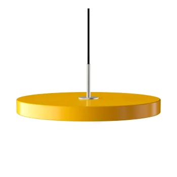 Lustra galben ocru LED cu abajur din metal o 43 cm Asteria Medium - UMAGE imagine