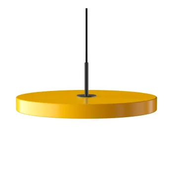 Lustra galben ocru LED cu abajur din metal o 43 cm Asteria Medium - UMAGE imagine