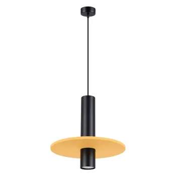 Lustra galbena/bej din metal o 30 cm Olisa - Sollux imagine