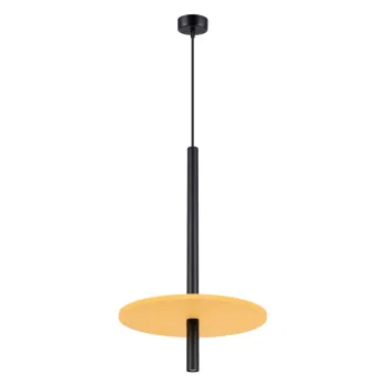 Lustra galbena/bej din metal o 30 cm Rilu - Sollux imagine