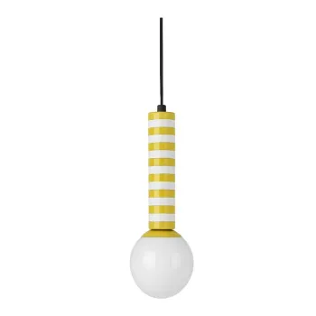 Lustra galbena din metal o 12 cm Rayado Retro - Leitmotiv imagine