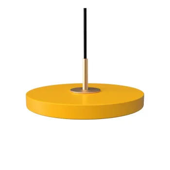 Lustra galbena LED cu abajur din metal o 15 cm Asteria Micro - UMAGE imagine