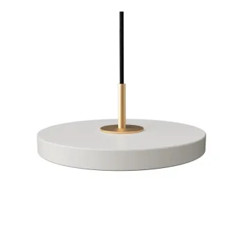 Lustra gri deschis LED cu abajur din metal o 15 cm Asteria Micro - UMAGE imagine