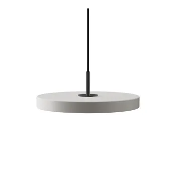 Lustra gri deschis LED cu abajur din metal o 31 cm Asteria Mini - UMAGE imagine