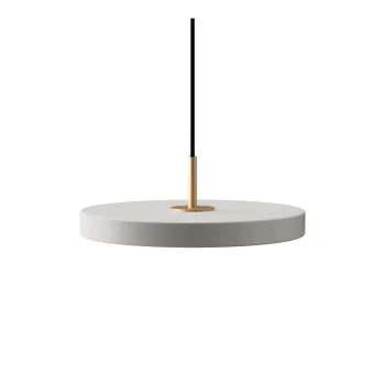 Lustra gri deschis LED cu abajur din metal o 31 cm Asteria Mini - UMAGE imagine