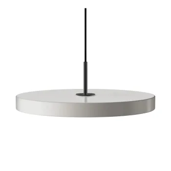 Lustra gri deschis LED cu abajur din metal o 43 cm Asteria Medium - UMAGE imagine