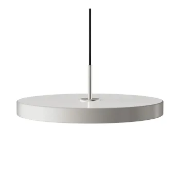 Lustra gri deschis LED cu abajur din metal o 43 cm Asteria Medium - UMAGE imagine