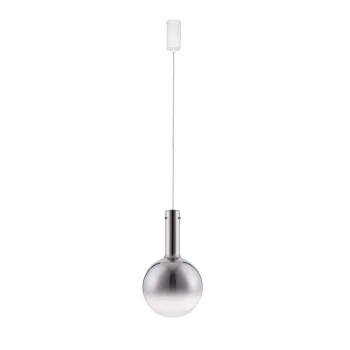 Lustra gri LED cu intensitate reglabila din sticla o 25 cm Nostos - Nova Luce imagine