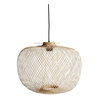 Lustra in culoare naturala cu abajur din bambus o 42 cm Rodi - Bloomingville imagine