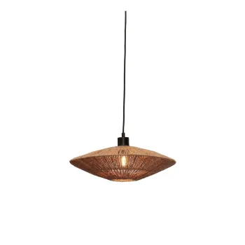 Lustra in culoare naturala cu abajur din iuta o 40 cm Iguazu - Good&Mojo imagine