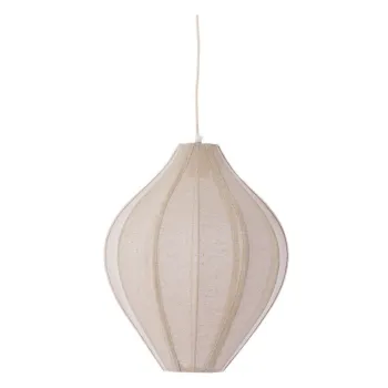 Lustra in culoare naturala cu abajur textil Pasto - Light & Living imagine