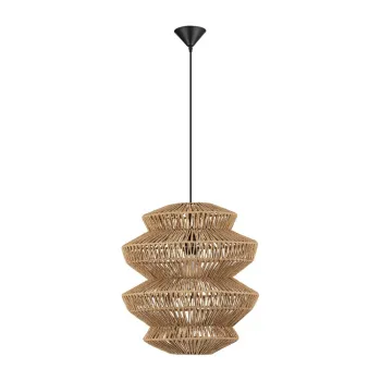 Lustra in culoare naturala cu tapiterie din franghie o 40 cm Nua - Nova Luce imagine